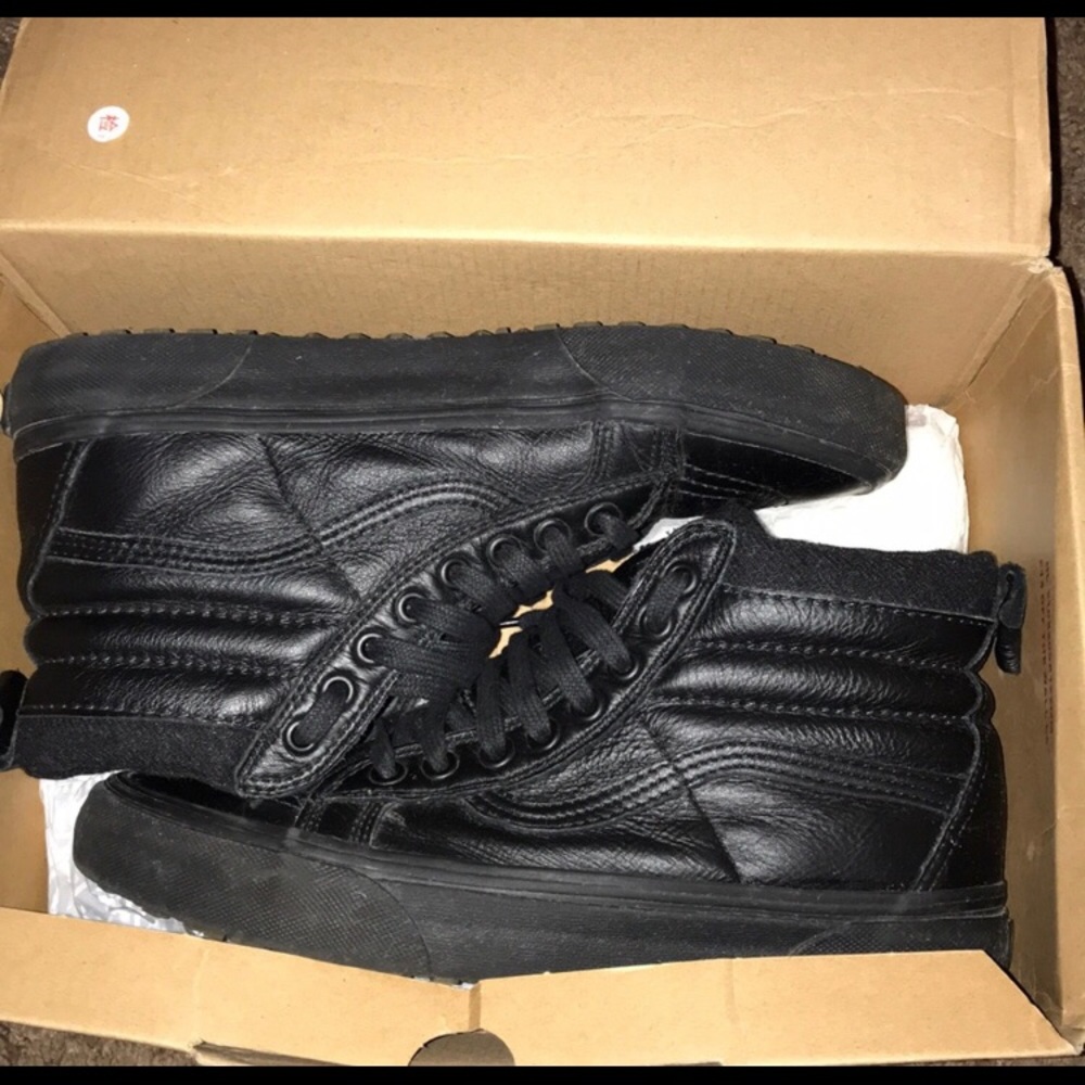 Leather Ski8-hi Vans